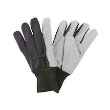 Kent & Stowe Navy Jersey Cotton Grip Gloves - Men's Large - Multi Colour - Navy, Men's Large Multi | Navy, Men's Large