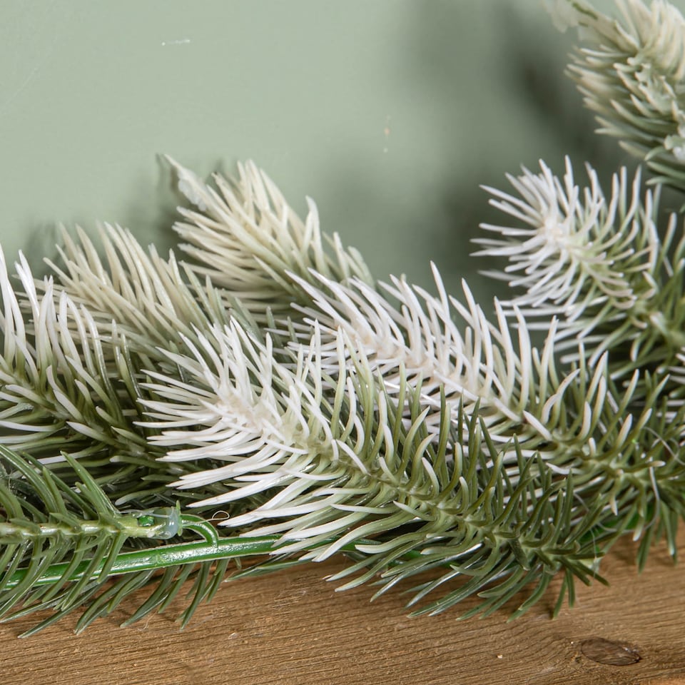 image 1 of 1.57m Plain Green Foliage Christmas Garland Decoration