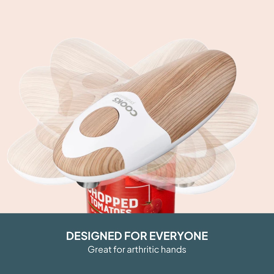 image 1 of Cooks Professional Automatic Can Opener with Simple One Touch Operation | White | Nordic White