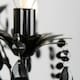 image 2 of ValueLights Odelia 3 Way Black Ceiling Light Chandelier
