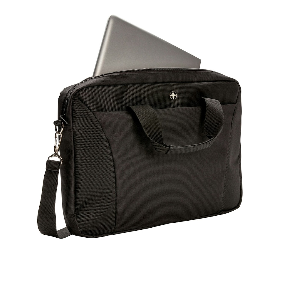image 1 of Swiss Peak Laptop Bag - Black - One Size Black