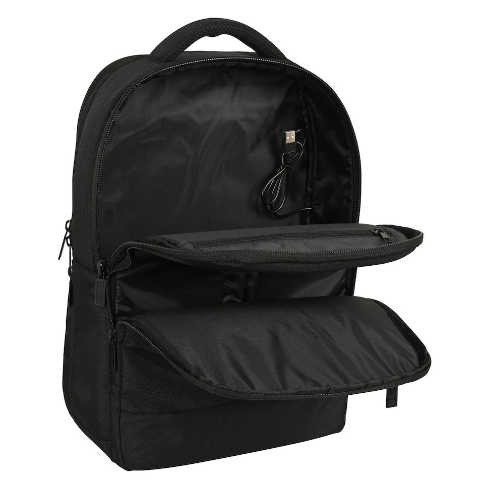 image 1 of Rucksack for Laptop and Tablet with USB Output Marvel Black N/A | N/A | One Size