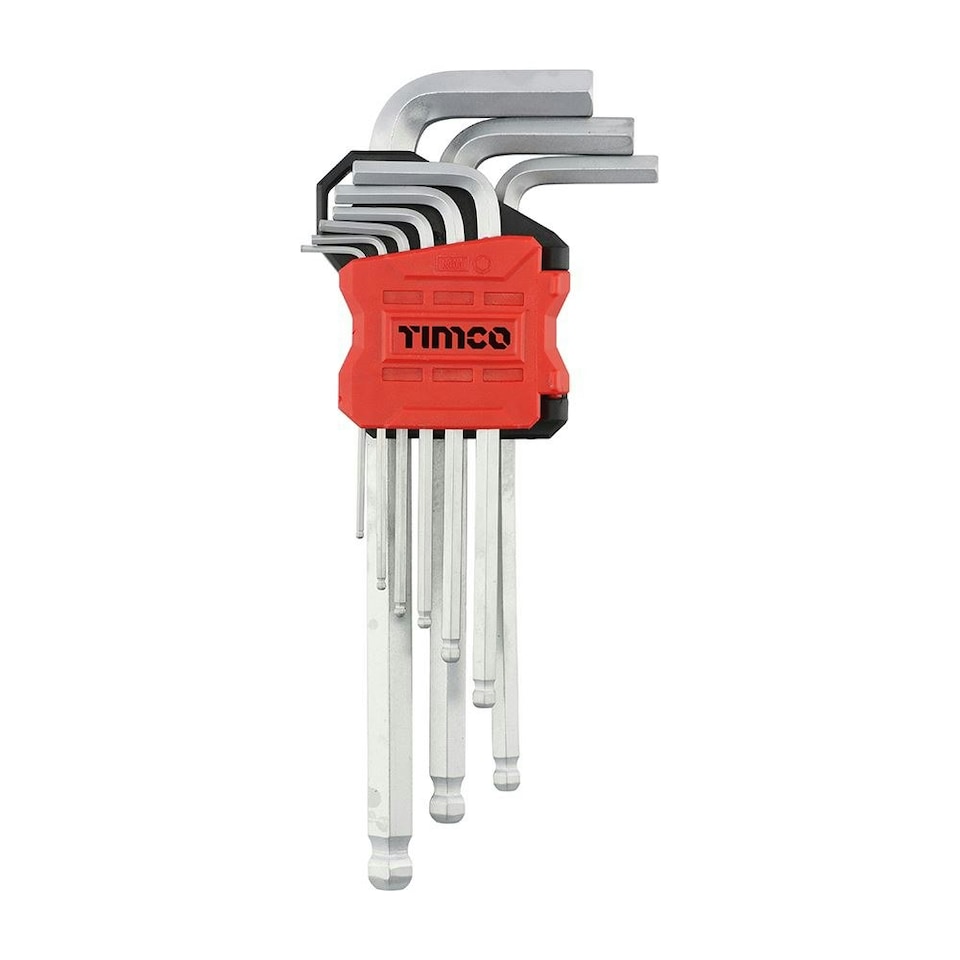 image 1 of Timco - Long Arm Ball End Hex Key Set (Size 9pcs - 9 Pieces)
