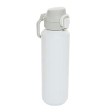 XD Collection Via Lockable Recycled Stainless Steel 600ml Sports Bottle - White - One Size