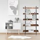 image 2 of Living and Home Shelving Unit Bookcase Display Shelf 5-Tier - Brown