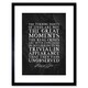 image 1 of Slate Quote George Washington Great Moments 9x7" Black Framed Wall Art Print