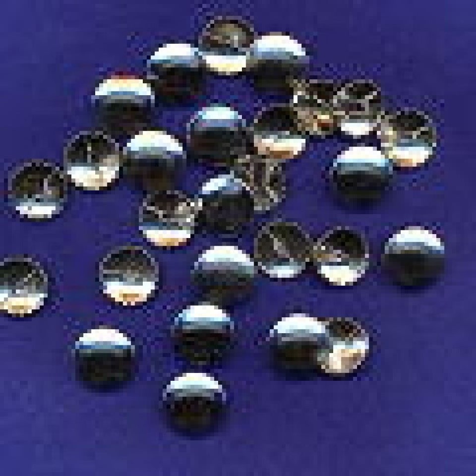 Hemline Silver Metal Self Cover Buttons for Dressmaking - 19mm - per pack of 100