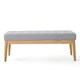 image 5 of Grey Bench Wooden Frame Grey