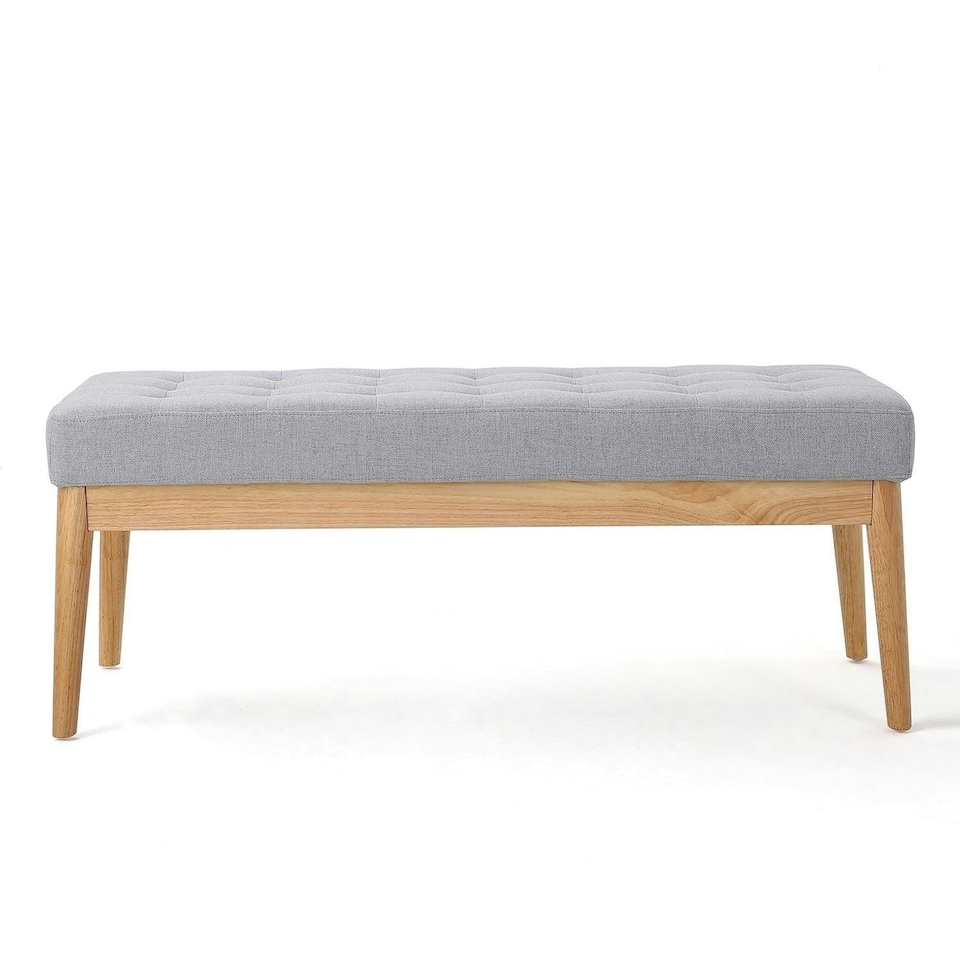 image 1 of Grey Bench Wooden Frame Grey
