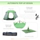 image 3 of Outsunny 6 Person Camping Tent 2-Tier Pop-up Tent with Portable Carry Bag