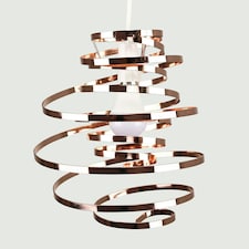 ValueLights Bensson Pair of Copper Ceiling Pendant Shade