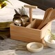 image 2 of LSA Dine FSC-Certified Natural Oak Cutlery Holder