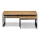 image 2 of Classic Oak Nesting Coffee Tables Brown