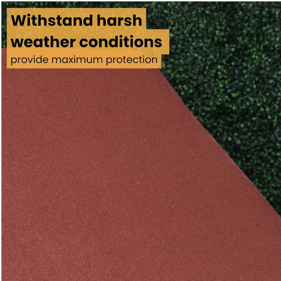 image 1 of NOVECRAFTO Polyester Shed Roofing Felt – Heavy-Duty Weatherproof Roof Felt Roll for Summerhouses, Sheds & Kennels – Premium Long-Life Roof Covering Red | 8m x 1m