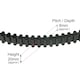 image 2 of SPARES2GO Timing Belt compatible with Honda Ride on Lawnmower Tractor