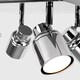 image 4 of ValueLights Benton Chrome IP44 Square Bathroom Ceiling Light | Chrome