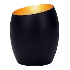 Contemporary Designer Matt Black Metal Integrated LED Table-Floor Lamp Uplighter | Black