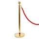 image 1 of 1 Prestige Brass Pole With 1 Red Braided Rope