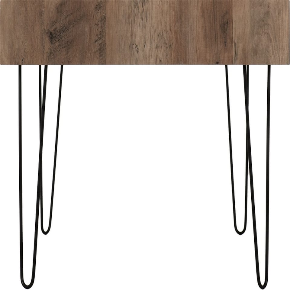 image 1 of Troy Coffee Table - L50 x W110 x H45 cm - Medium Oak Effect - Black | Black