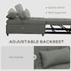 image 5 of HOMCOM 4-in-1 Pull Out Sleeper Chair Bed with Pockets, Charcoal Grey 
