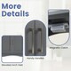 image 3 of COSTWAY Bathroom Vanity Cabinet Under Sink Cabinet Grey Grey