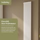image 3 of Aspire Vertical Double Panel Radiator 1800mm x 383mm - Gloss White | White | Gloss White | 1