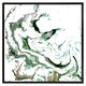 image 1 of Green & gold marble (Picture Frame) Black | XL