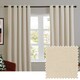 image 1 of Furn Soft Chenille Blackout Eyelet Curtain Pair, 168cm width x 183cm drop | Cream | Ecru | 1