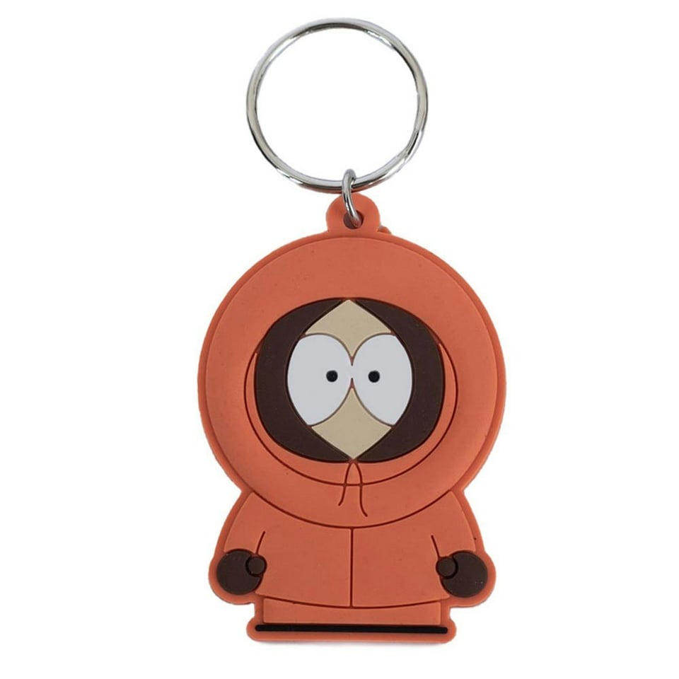 image 1 of South Park PVC Kenny Keyring - Orange/Brown/White - 55mm x 40mm