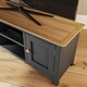 image 7 of Taberno Oak 2 Door TV Unit Graphite Blue Blue