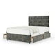 image 1 of Neptune Spring Charcoal Chenille 4 Drawer Divan Set And Milan Headboard Double