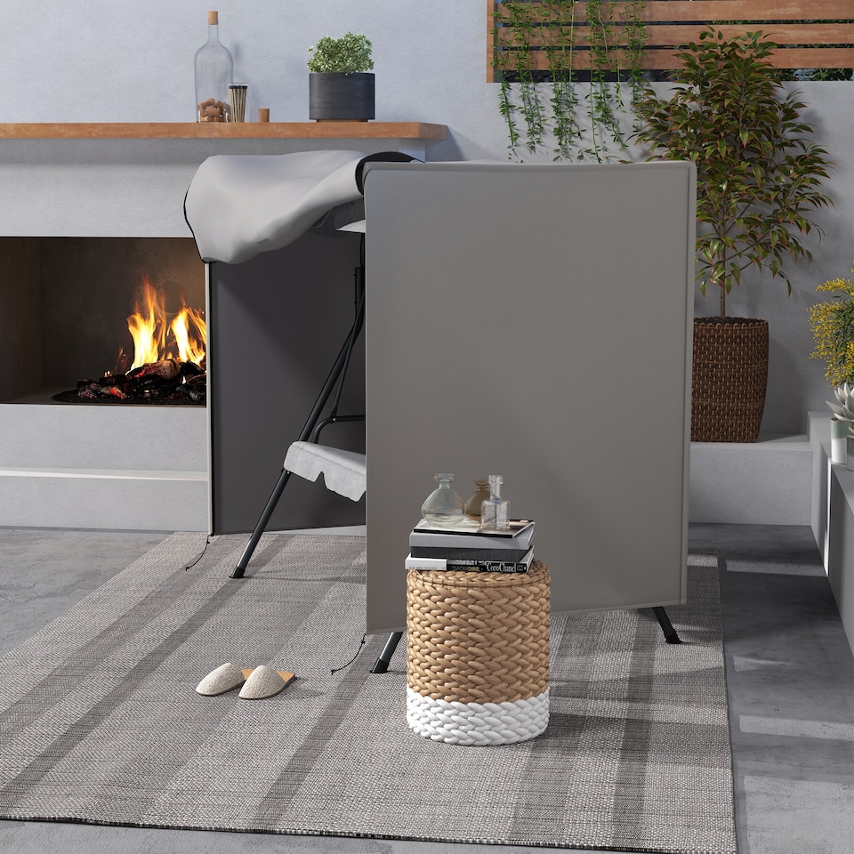 image 1 of Outsunny Garden Furniture Protector Patio Swing Chair Cover Light Grey | Grey | Light Grey
