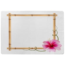 Bamboo Border Designer Rug | Multi