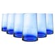 image 1 of Nicola Spring Merzouga Recycled Highball Glasses - 320ml - Blue - Pack of 6 | Blue | Blue | 6