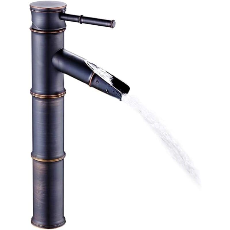 Antique copper bamboo bathroom sink faucet new modern commercial version stainless steel bronze black