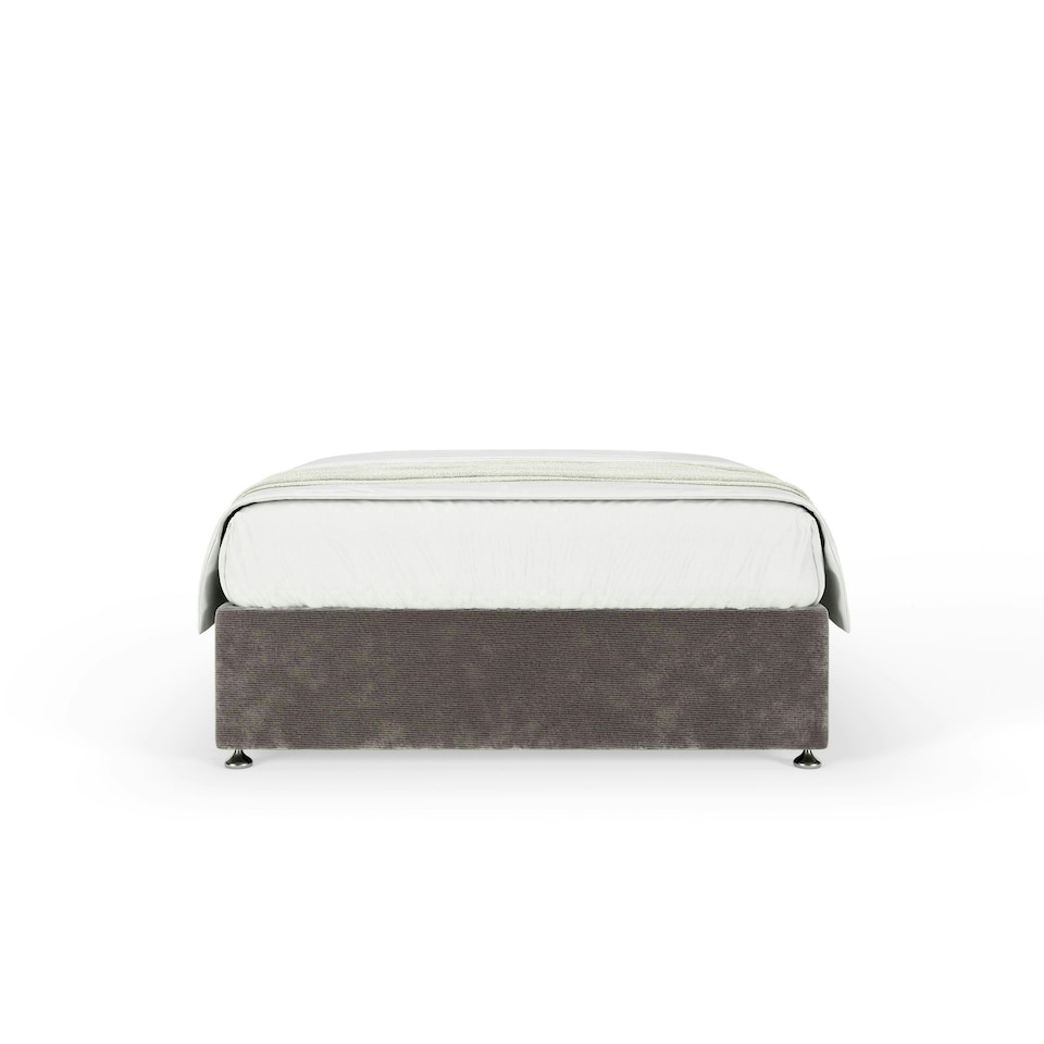 image 1 of Majestic 1000 Pocket Sprung Silver Chenille Divan Set Small Single