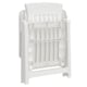 image 2 of Outdoor Foldable Plastic Garden Chair Patio Furniture With Adjustable Back | White | White Two Set