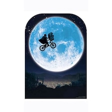 E T Full Moon Bicycle Child Size Cardboard Cutout 130cm