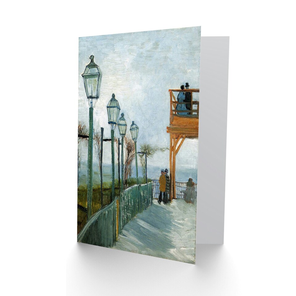image 1 of Vincent Van Gogh Belvedere Overlooking Montmartre 1886 Art Card