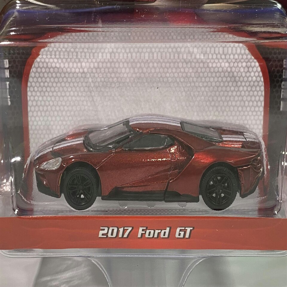 image 1 of 2017 Ford GT Red White Stripe 1:64 Scale Greenlight 37220E