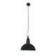 image 1 of Lou 1 Light Dome Ceiling Pendant Black, E27