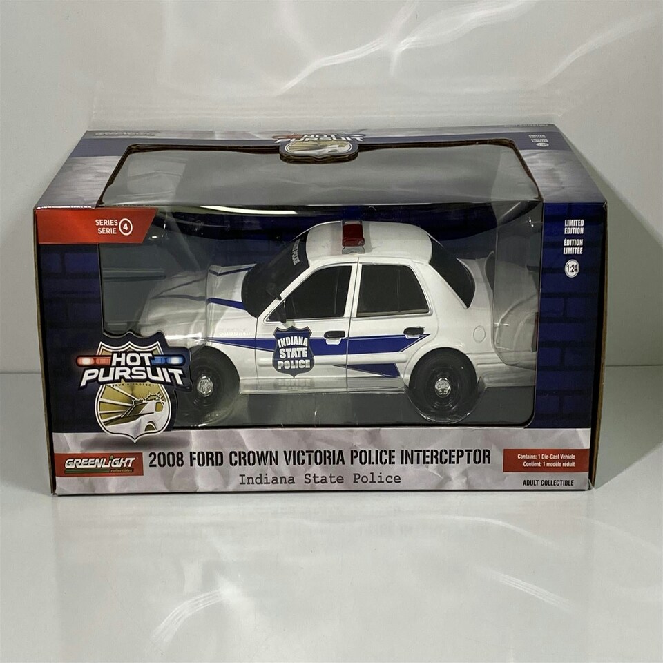 image 1 of 2008 Ford Crown Victoria Police Interceptor 1:24 Scale Greenlight 85543