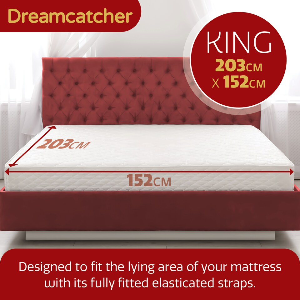 image 1 of Dreamcatcher Deluxe King Size Electric Blanket Fleece Heated Underblanket | White | White | One Size | 1