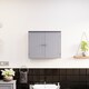 image 8 of Bath Vida Priano 2 Door Wall Mounted Bathroom Cabinet, Grey