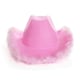 image 1 of Lilac Pink Cowboy Hat with Marabou – Fancy Dress Accessory Pink | One Size