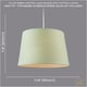 image 6 of Olive Green Cotton Fabric Drum Lampshade with White Cotton Inner | Green | Olive Green | 1