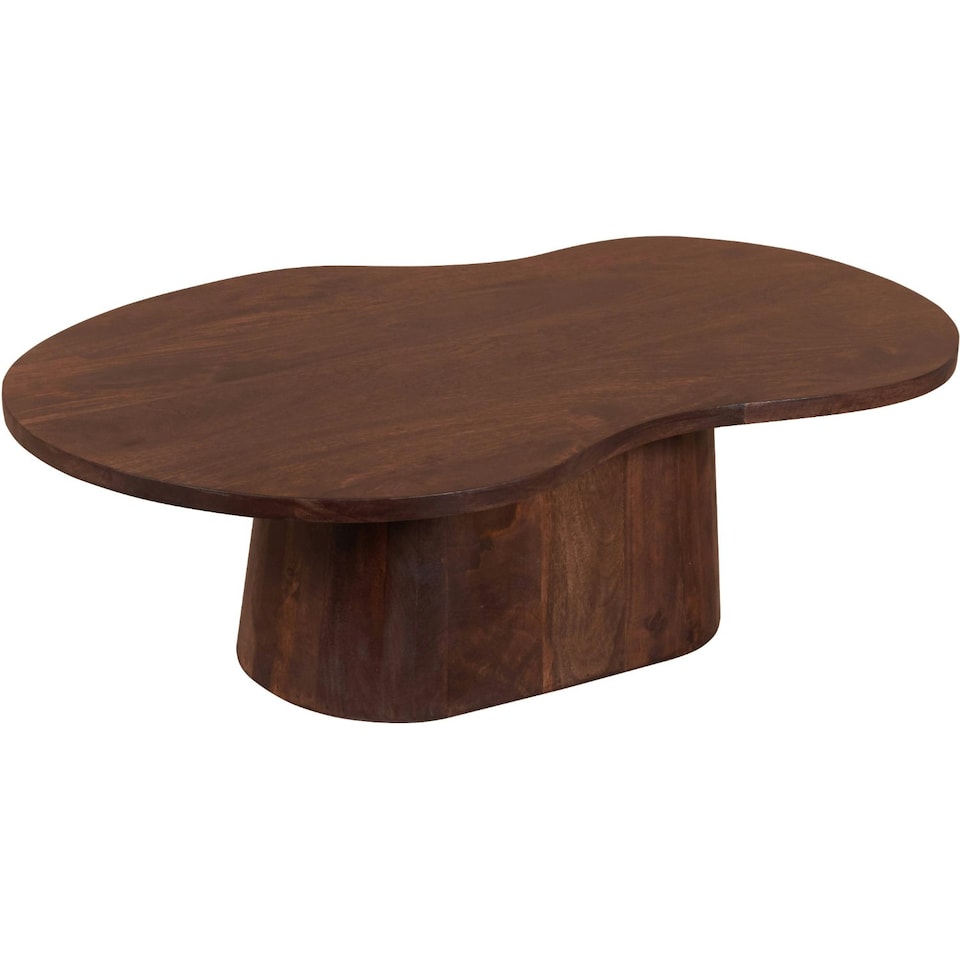 image 1 of Nolan Solid Wood Coffee Table Brown