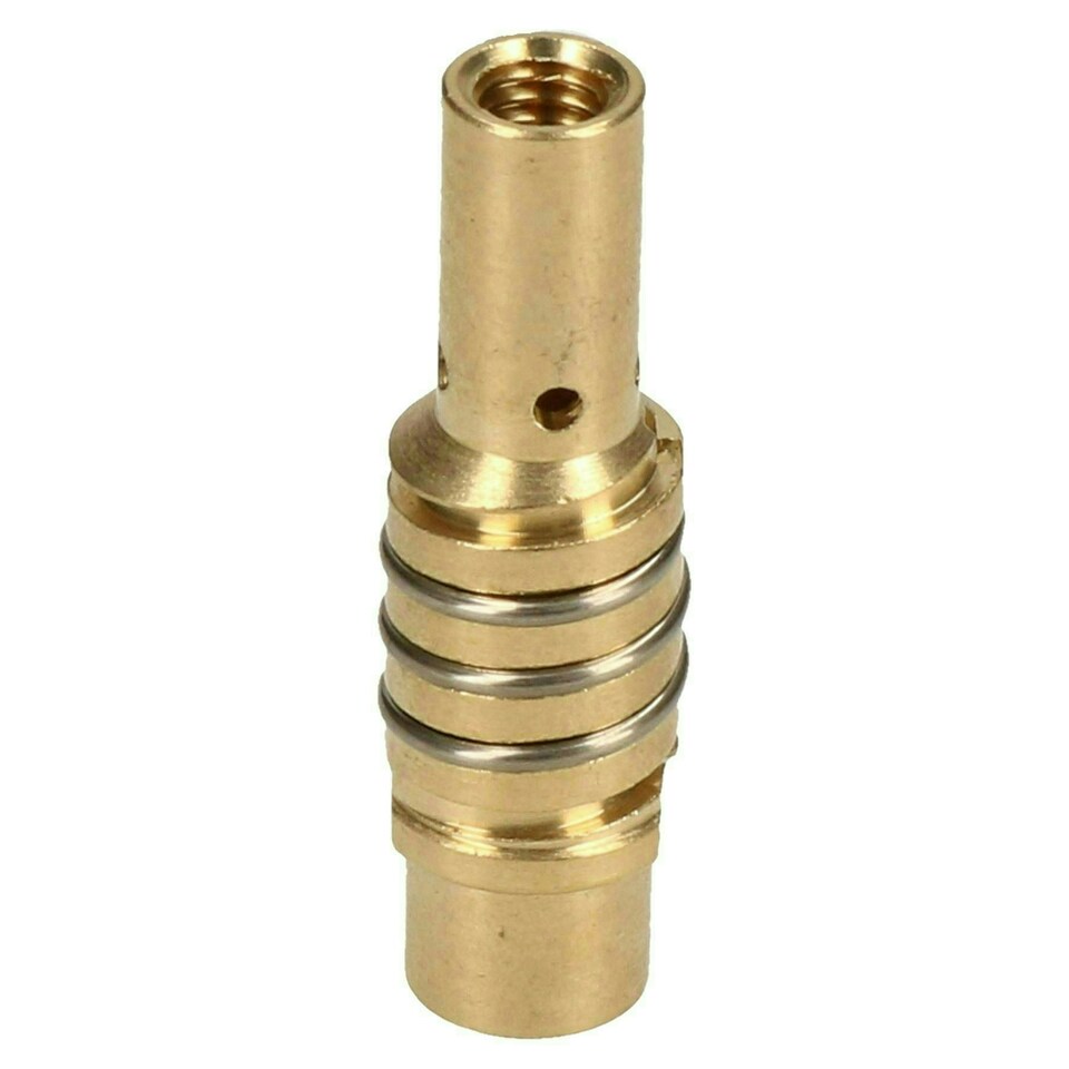 image 1 of Mig Welding Torch Tip Adapter Right Hand Thread & Spring Shroud Support MB15
