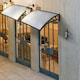 image 8 of Yaheetech 120 cm x 76 cm  Front Door Canopy Outdoor Awning Black White