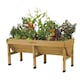 image 2 of Classic Medium Natural Wood Planter | Brown | 1 x Planter